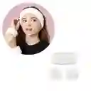 Kit Diadema Balaca + Muñequeras Bandas Cuidado Facial Rostro