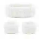 Kit Diadema Balaca + Muñequeras Bandas Cuidado Facial Rostro