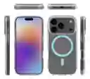 Estuche Transparente Magsafe Iphone 17 Pro Azul Claro