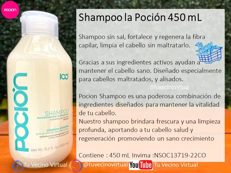 Shampoo Crecimiento + Shampoo Poción Y Mascarilla Ancestral Pocion