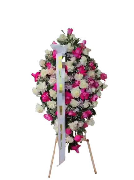 Arreglo Floral Funebre Diamante En Tripode