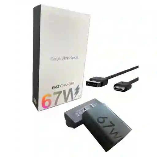 Cargador Rapido 67w Con Cable Tipo C - Carga Ultra Rapida
