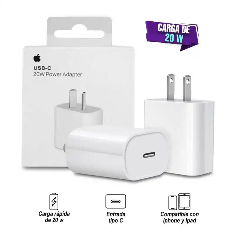 Adaptador Iphone 20w