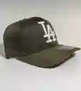 Gorra La Dodgers Verde Militar Con Blanco
