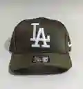 Gorra La Dodgers Verde Militar Con Blanco