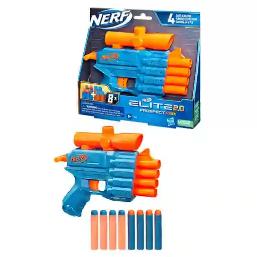 Pistola Dardos Nerf Original Elite 2.0 Prospect Qs4 X8 Dardos
