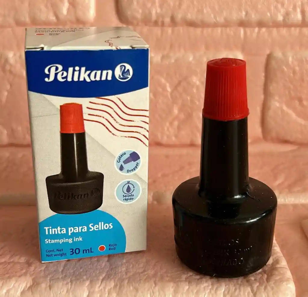 Tinta Para Sello Roja 30ml Pelikan