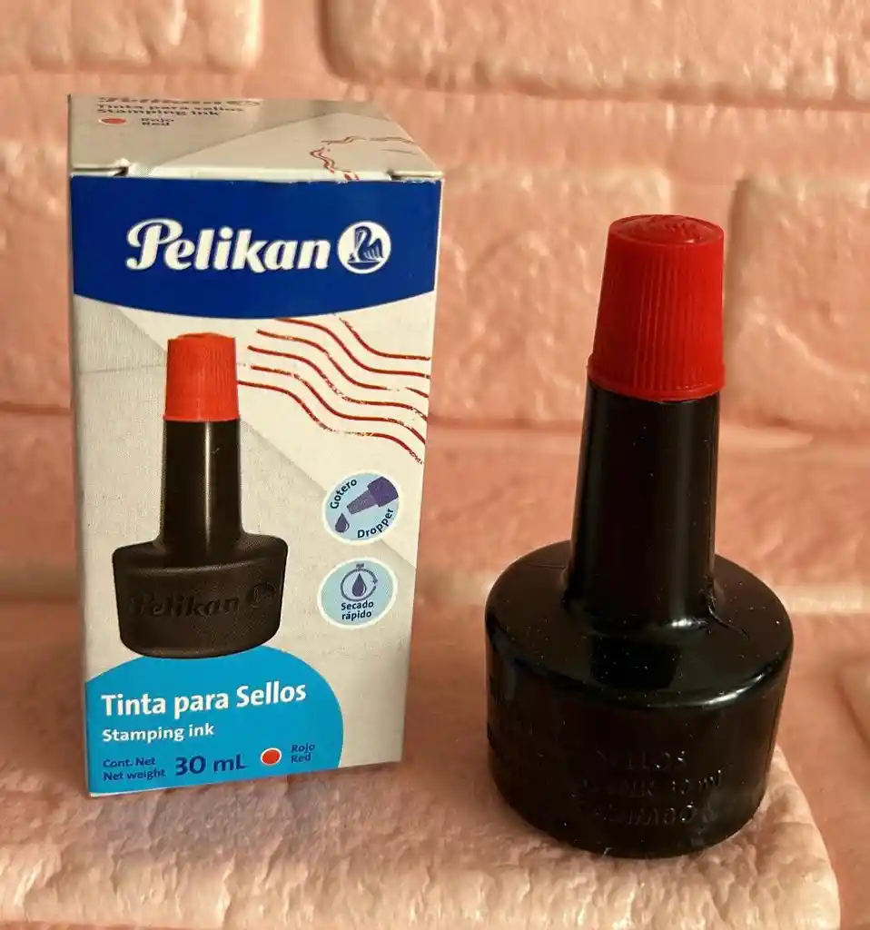 Tinta Para Sello Roja 30ml Pelikan
