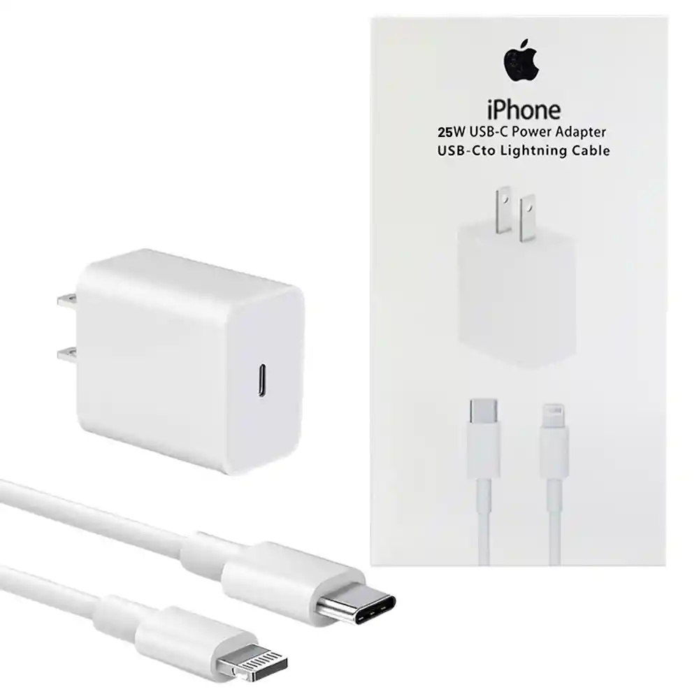 Cargador Iphone 25w Carga Rapida