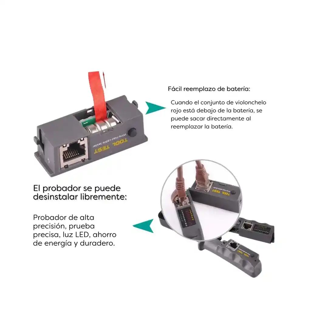 Tester Ponchadora Cable Rj45