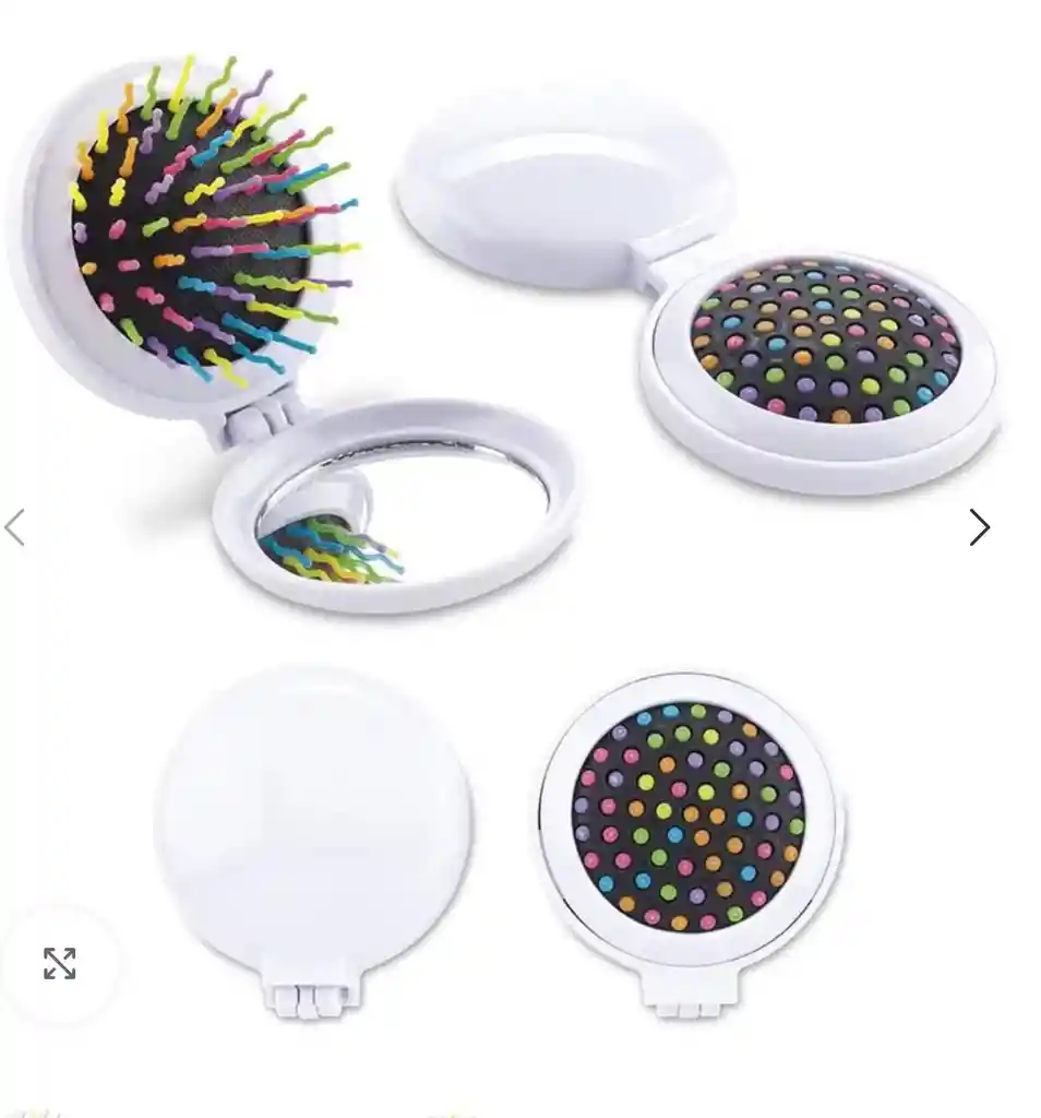 Cepillo Con Espejo Pequeño Para Bolso Surtido