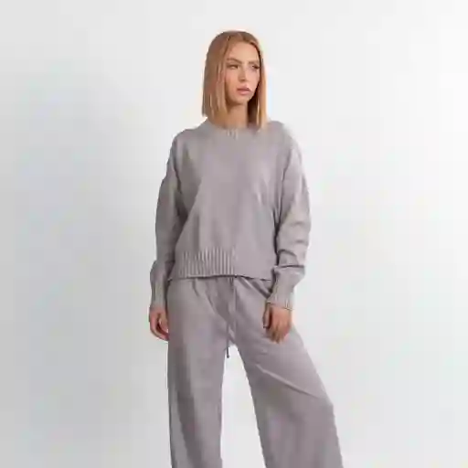 Conjunto Tejido- Talla L/xl Gris