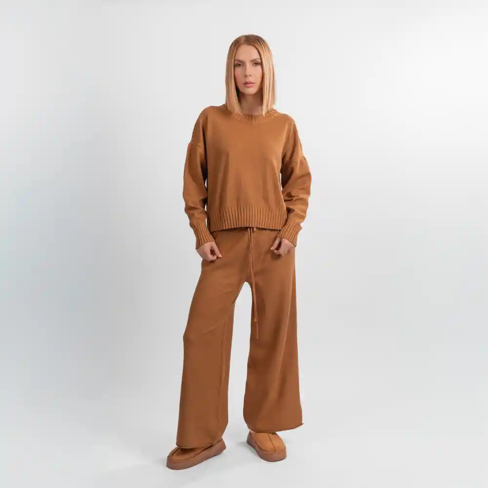 Conjunto Tejido- Talla L/xl Caramelo