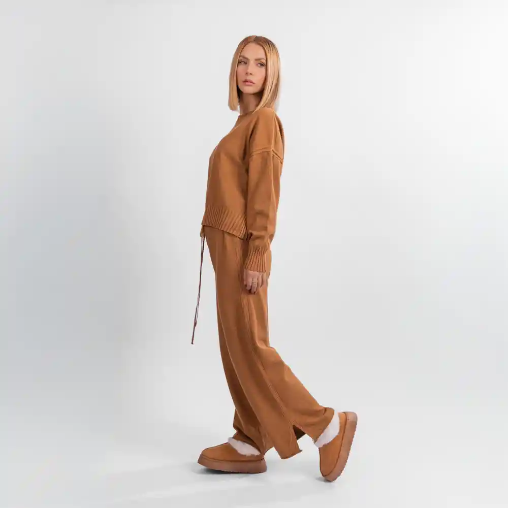 Conjunto Tejido- Talla L/xl Caramelo