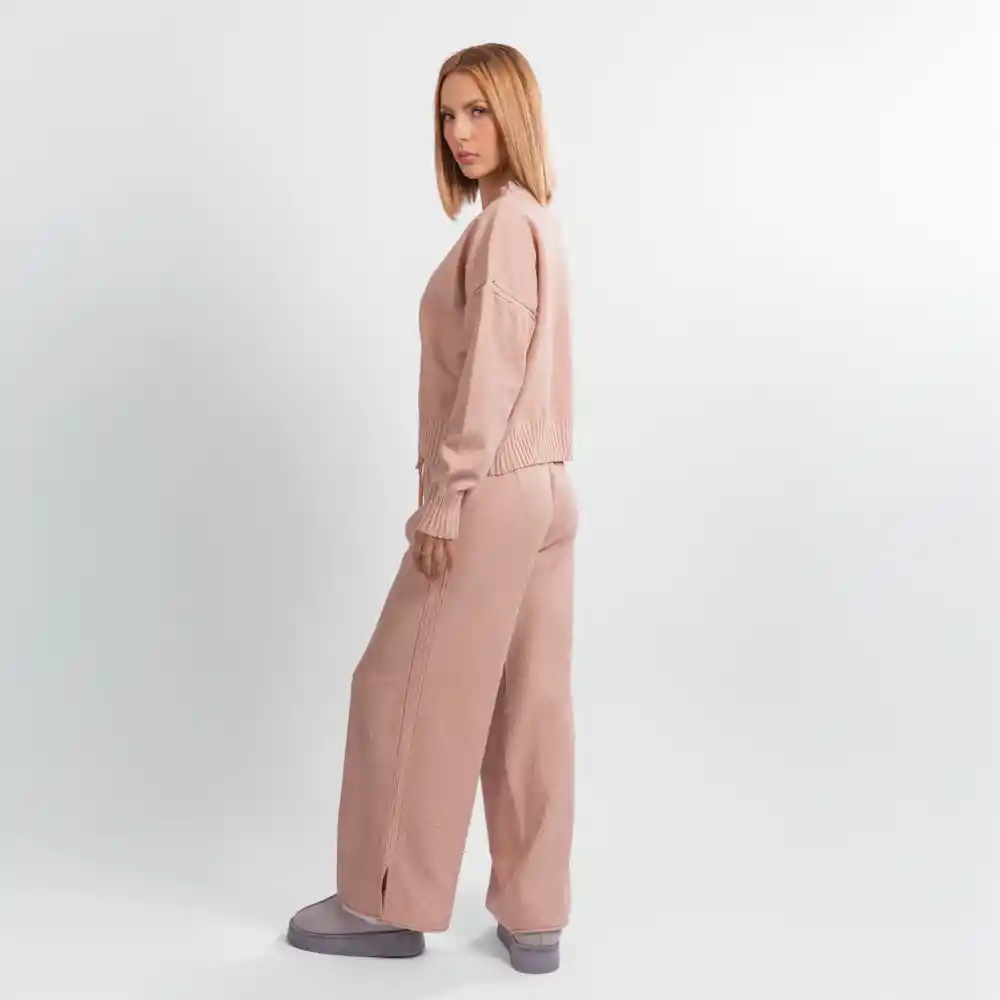 Conjunto Tejido- Talla L/xl Palo Rosa
