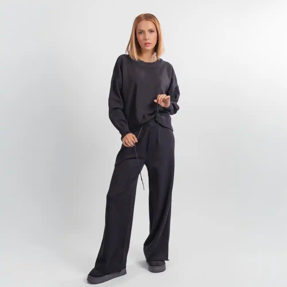 Conjunto Tejido- Talla S/m Negro