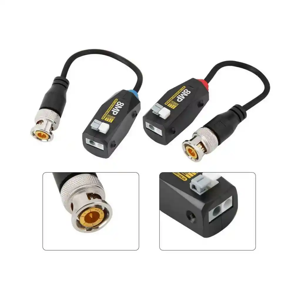Video Balun Hd A Presion 8mp 2kv Hd 4k