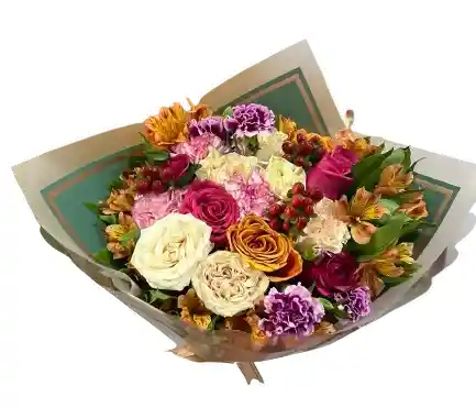 Ramo Mixto En Tonos Cálidos