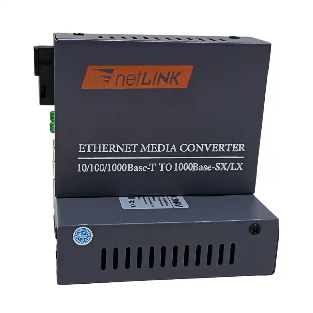 Convertidor De Medios Single-mode 10/100/1000m 20km