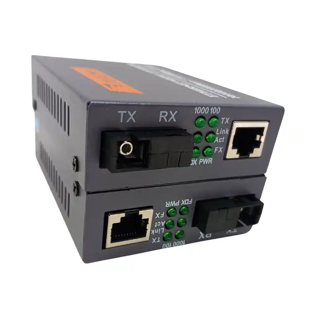 Convertidor De Medios Single-mode 10/100/1000m 20km