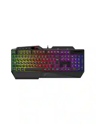 Teclado Gamer Alambrico Havit Kb488l-sp Negro Con Luces Led Rgb