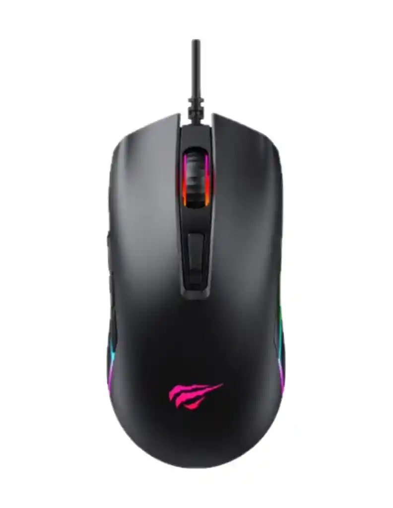 Mouse Gamer Havit Ms1010-black 7 Botones 3600 Dpi Ajustables Rgb