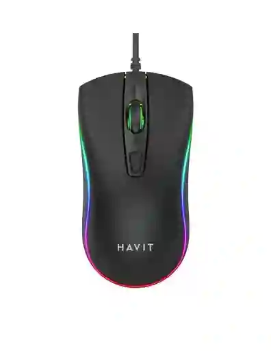 Mouse Gamer Havit Ms72 Usb Alámbrico Con Iluminación Rgb 1200 Dpi.