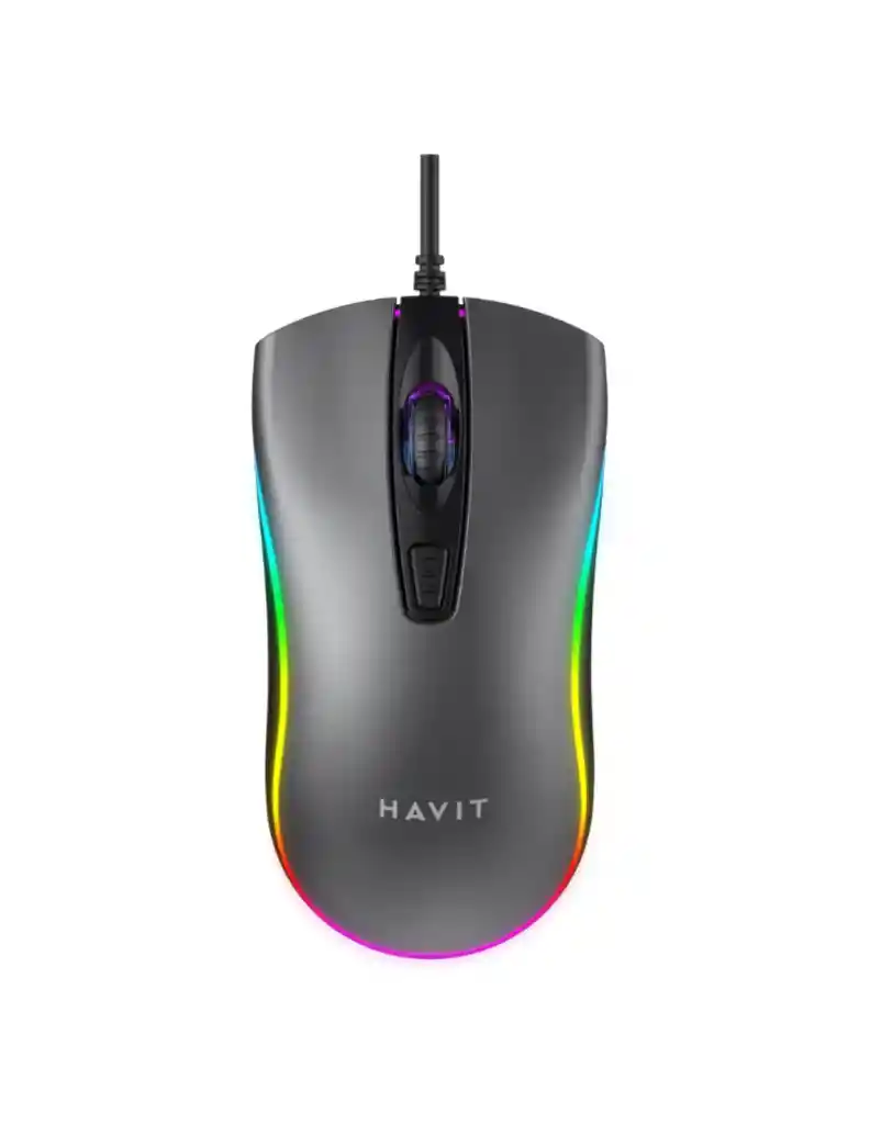 Mouse Gamer Havit Ms72 Usb Alámbrico Con Iluminación Rgb 1200 Dpi.