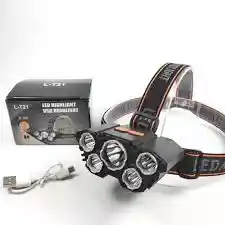 Linterna Minera Led De Cabeza 5 Led 5 Funciones