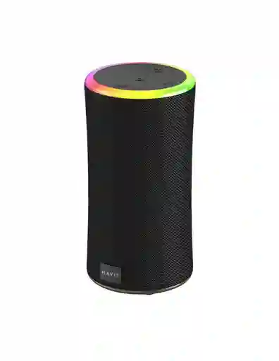 Parlante Bluetooth Havit Sk833bt 20w Negro, Impermeable Ipx6 Con Luces Rgb Y Tws.