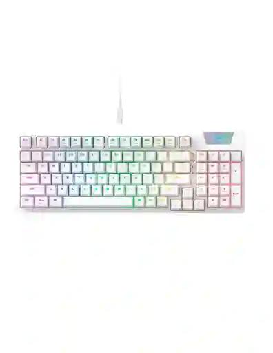 Teclado Gamer Mecánico Havit Kb885l Rgb Color Blanco Switch Red Lineal