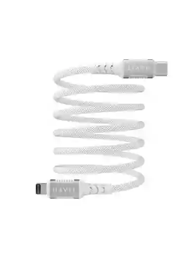 Cable De Carga Rápida Usb-c A Lightning 30w Havit Trenzado Magnético 1m