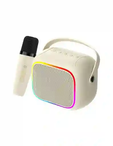 Mini Palante Karaoke Havit Bluetooth 5.4 Con Micrófono Inalámbrico Y Luces Rgb