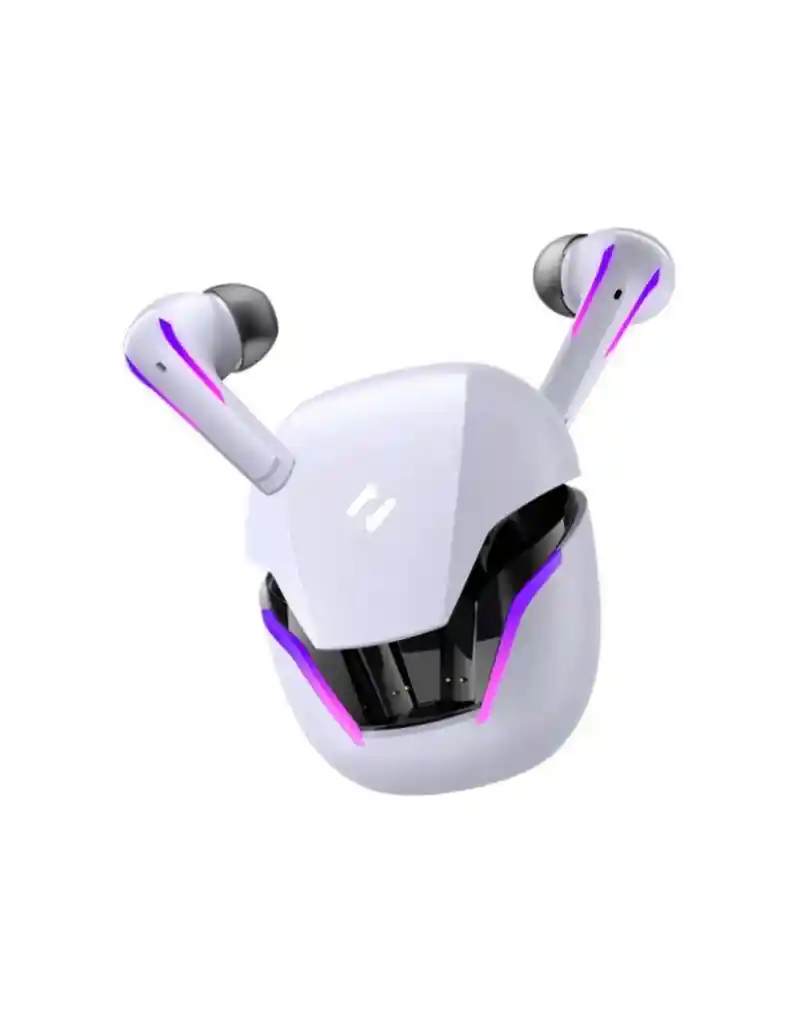 Audífonos Gamer Havit Tw970 Blancos Tws Baja Latencia 18ms Rgb