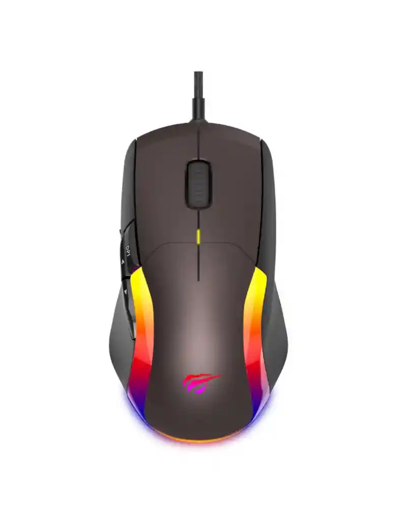 Mouse Gamer Havit Ms959s Rgb 12000 Dpi 8 Botones De Cable Usb