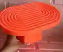 Soporte O Base Para Tortas Ovalada Naranja Neon