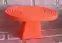 Soporte O Base Para Tortas Ovalada Naranja Neon