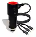 Cargador Auto Carga Rápida Cable P/ Iphone Samsung Usb C 15w