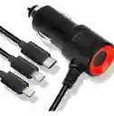 Cargador Auto Carga Rápida Cable P/ Iphone Samsung Usb C 15w