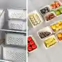 Contenedor Alimentos Nevera Organizador Hermético Y Filtro Escurridor 4.2 Lts