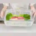 Contenedor Alimentos Nevera Organizador Hermético Y Filtro Escurridor 4.2 Lts