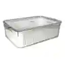 Contenedor Alimentos Nevera Organizador Hermético Y Filtro Escurridor 4.2 Lts