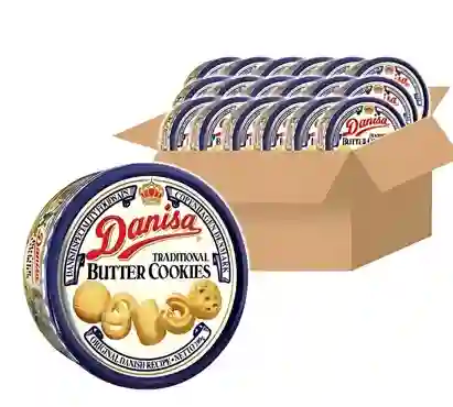 Caja De Galletas En Lata Danisa X200gr X18latas