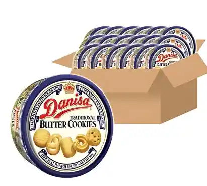 Caja De Galletas En Lata Danisa X200gr X18latas
