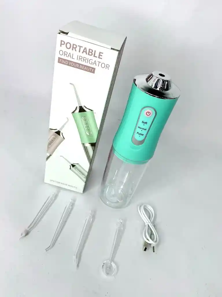 Irrigador Bucal Recargable 4 En 1 | Enjuague Bucal Eléctrico Portátil