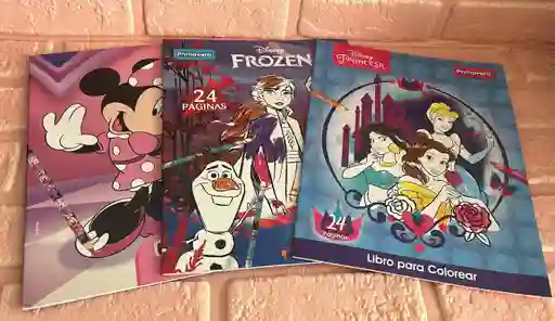 Cartilla Libro Colorear Primavera Niña 24 Paginas