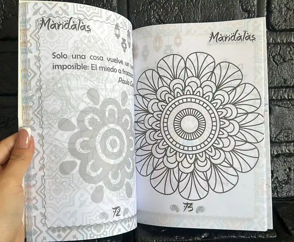Libro Mandalas Pasta Sencilla 96 Paginas Pequeño