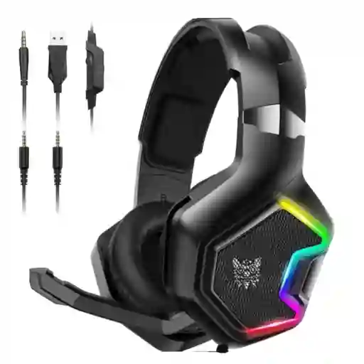 Diadema Auriculares Para Videojuegos Onikuma K10 Pro Luz Led