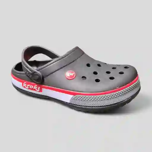 Zuecos Tipo Crocs Niño Talla 35 Negro