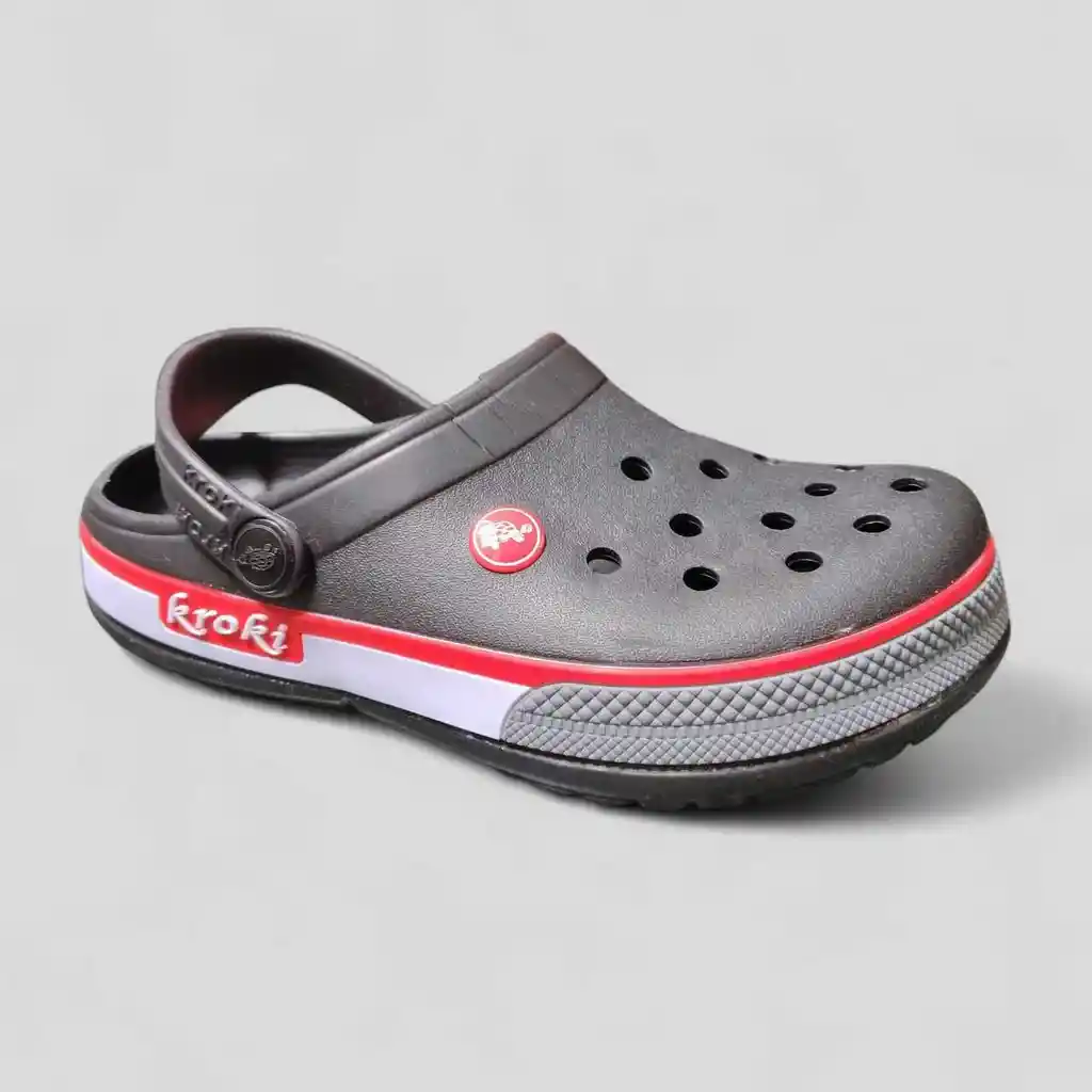 Zuecos Tipo Crocs Niño Talla 35 Negro
